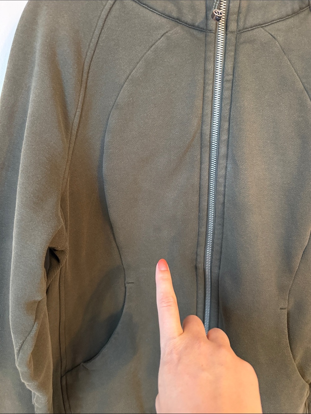 lululemon athletica Olive Green Full-Zip Hoodie - Picture 7 of 10